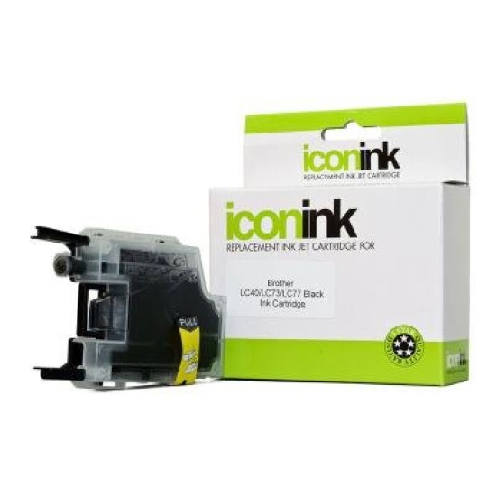 Icon Compatible Brother LC77 LC73 LC40 Black Ink Cartridge