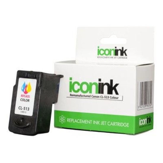 Icon Remanufactured Canon CL513 Colour Ink Cartridge