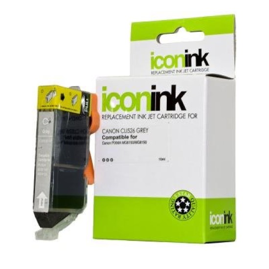 Icon Compatible Canon CLI526 Grey Ink Cartridge