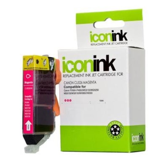 Icon Compatible Canon CLI526 Magenta Ink Cartridge