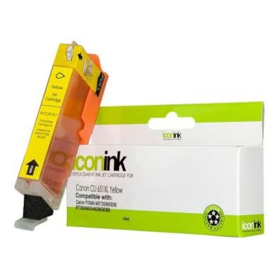 Icon Compatible Canon CLI651XL Yellow Ink Cartridge