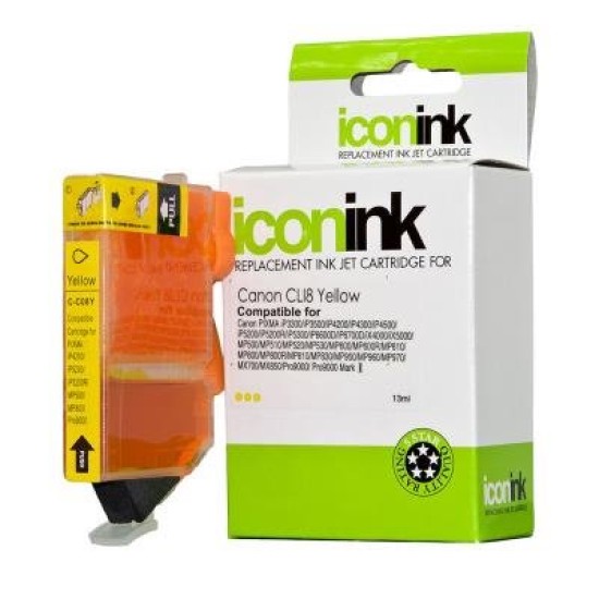 Icon Compatible Canon CLI8 Yellow Ink Cartridge