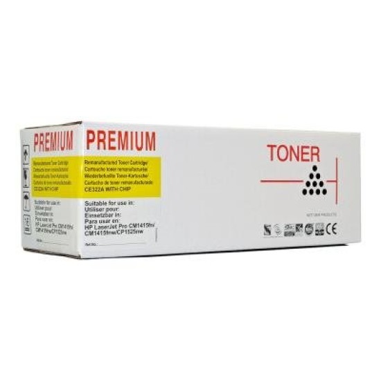 Icon Compatible HP CE322A/ CB542A Yellow Toner Cartridge