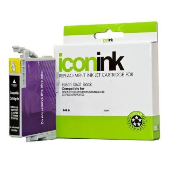 Icon Compatible Epson T0631 Black Ink Cartridge