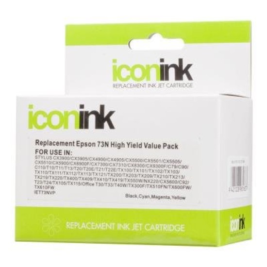 Icon Compatible Epson 73N BCMY Ink Value Pack