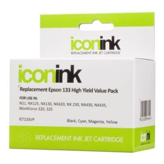 Icon Compatible Epson 133 BCMY Ink Value Pack