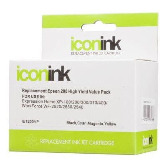 Icon Compatible Epson 200XL BCMY Ink Value Pack