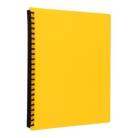 Icon Refillable Display Book A4 20 Pocket Yellow