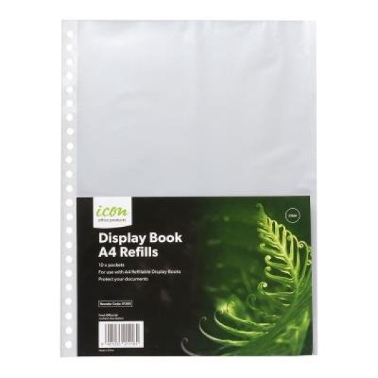 Icon Refillable Display Book Refills, Pack of 10