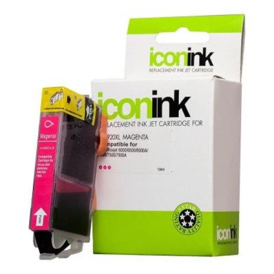 Icon Compatible HP 920 Magenta XL Ink Cartridge (CD973AA)
