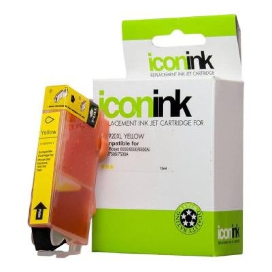 Icon Compatible HP 920 Yellow XL Ink Cartridge (CD974AA)