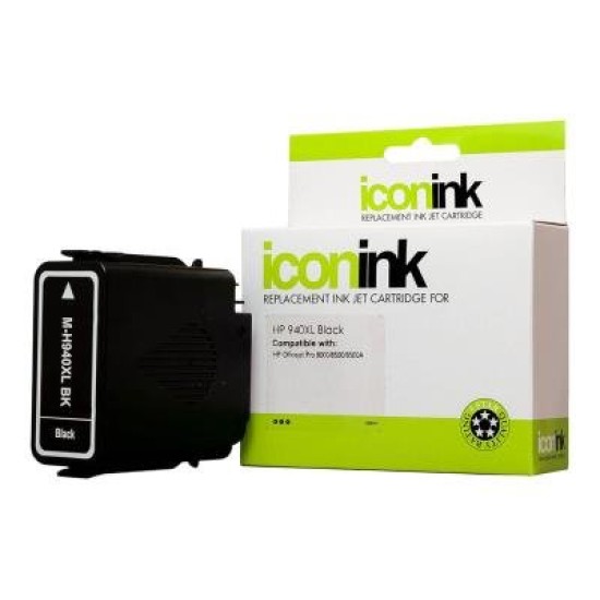 Icon Compatible HP 940 Black XL Ink Cartridge (C4906AA)