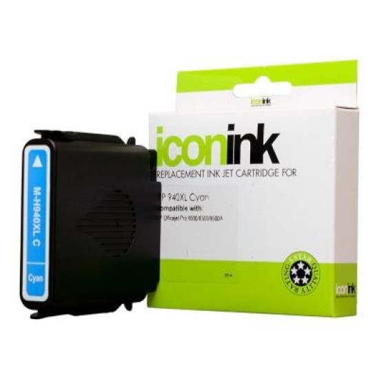 Icon Compatible HP 940 Cyan XL Ink Cartridge (C4907AA)