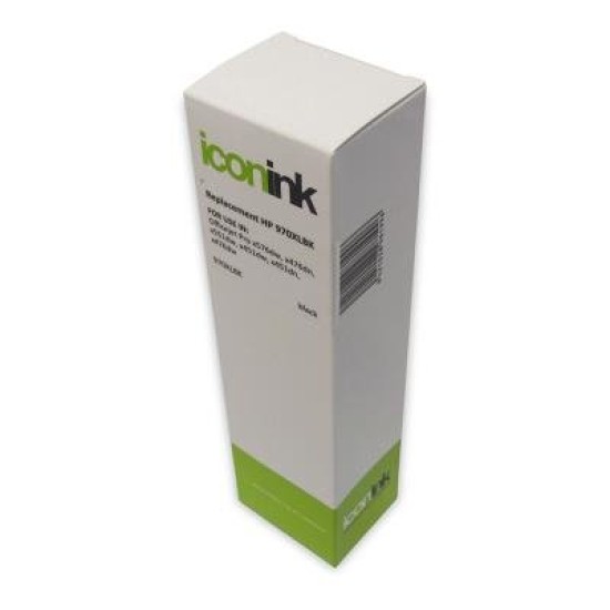 Icon Compatible HP 970 Black XL Ink Cartridge (CN625AA)