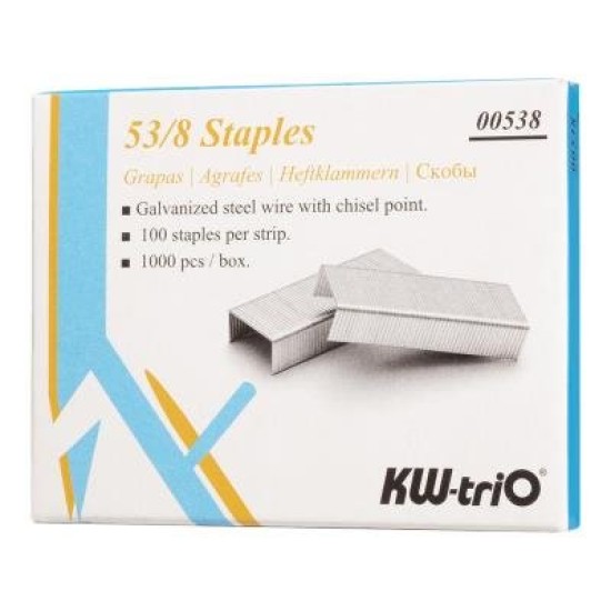 KW-triO Staples 53/8, Pack of 1000