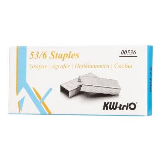 KW-triO Staples 53/6, Pack of 1200
