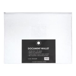 OSC Document Wallet A3 Zip Closure, Pack of 5