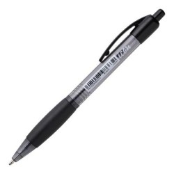 Icon Ballpoint Retractable Pens with Grip Medium Black