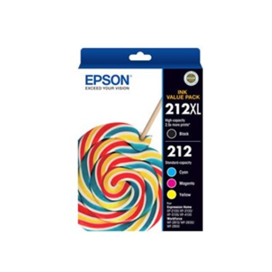 Epson 212 Value Pack 1x212xl black & 1x212c/m/y