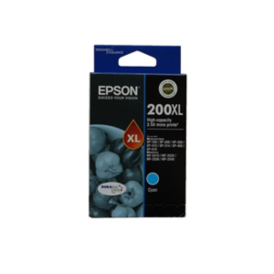epson ink cartridge 200 XL c13t201292 cyan inkjet 450 pages high yield