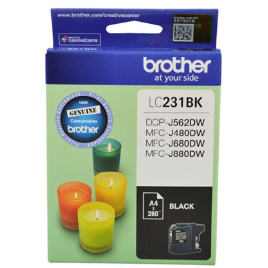 BROTHER INK LC231BK BLACK