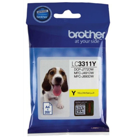 BROTHER INK LC3311Y Yellow