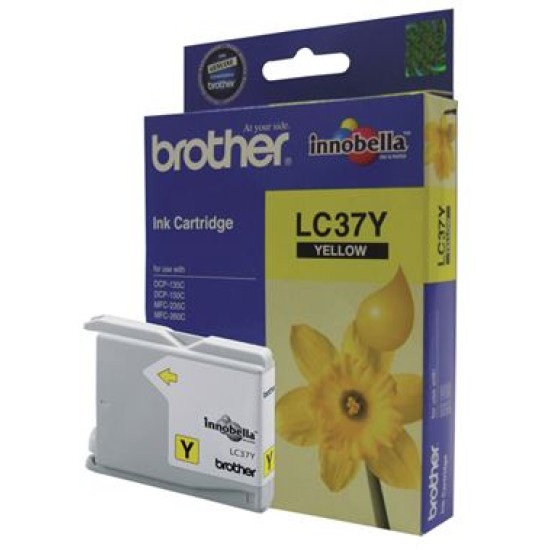 Brother lc37y ink cartridge yellow