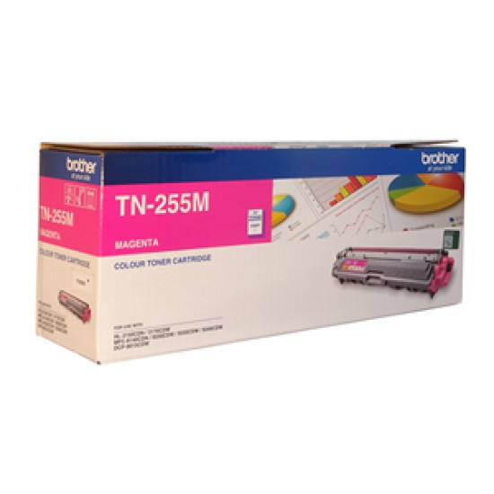 Brother toner tn255m magenta (2200 pages)