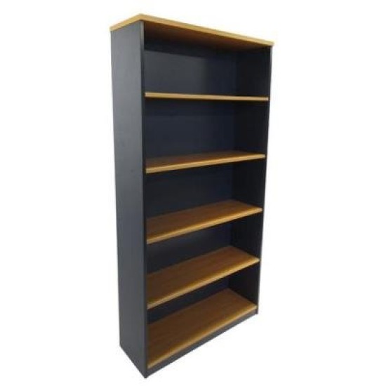 Delta 1800 Bookcase Beech/Charcoal