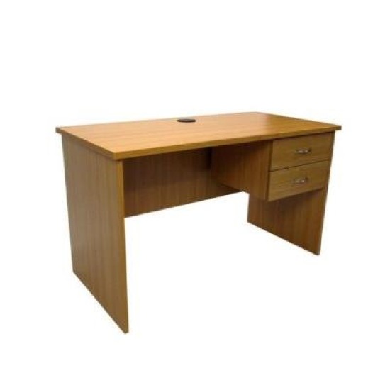 Haswood 1200 Straight Desk with Drawers Beech